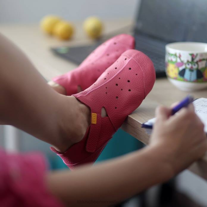 ziggy v2 leer kinderen roze Tikki schoenen JVXT29