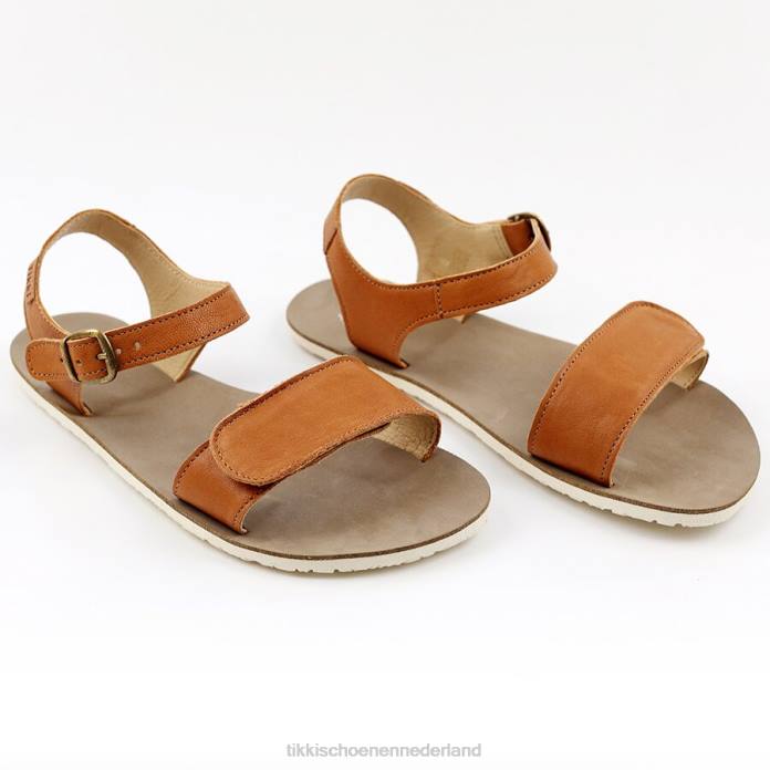 sandalen op blote voeten vibe v1 volwassenen cognac Tikki schoenen JVXT236