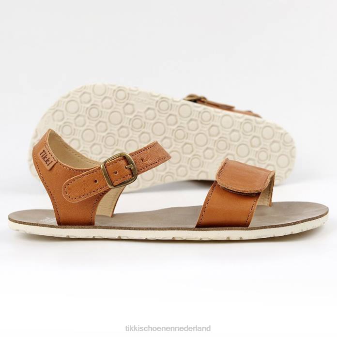 sandalen op blote voeten vibe v1 volwassenen cognac Tikki schoenen JVXT236